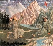 DOMENICO VENEZIANO The Stigmatization of St Francis (predella 1) df oil on canvas
